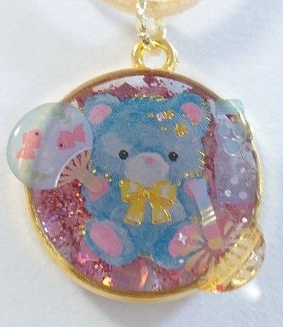 クマちゃんかわいいレジンネックレス クマ くま かわいいネックレス 動物アクセサリー レジンくま くまキーホルダー