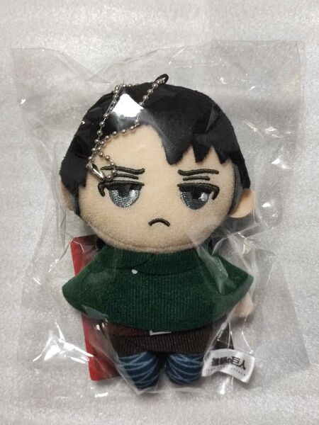 進撃の巨人 ぬいぐるみ キーホルダー マスコット リヴァイ