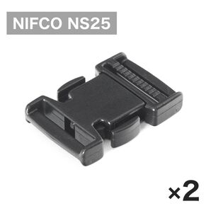 【2個セット】NIFCO NS25 サイドリリースバックル 25mm用