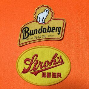 米国老舗ビール ストロー&オーストラリア老舗リッカー シロクマ パッチ