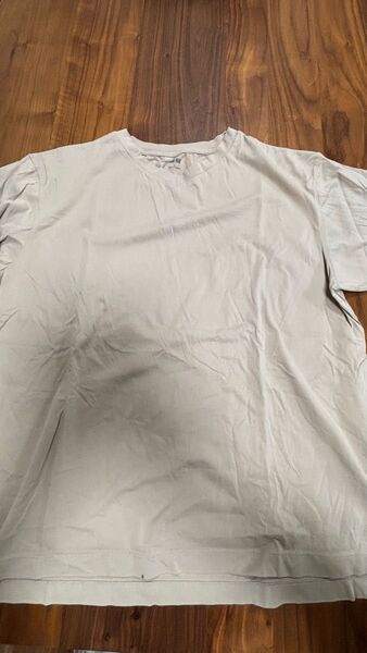 ユニクロ Tシャツ ベージュ系 L 難あり