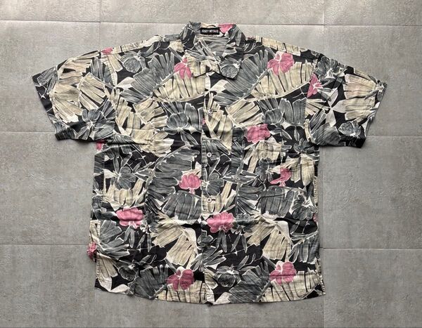 レア ISSEY MIYAKE イッセイミヤケ OLD アロハシャツ オープンカラー 半袖シャツ ヴィンテージ