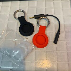 【カバー計7個】AirTag キーホルダー型カバー&透明カバー&スマホ用サウンド出力コード