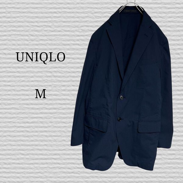 《UNIQLO》ドライライトウェイトジャケット シアサッカー Mサイズ テーラードジャケット ジャケット スーツ