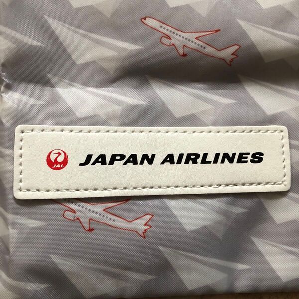 JAL ノベルティ 巾着 グレー 未使用