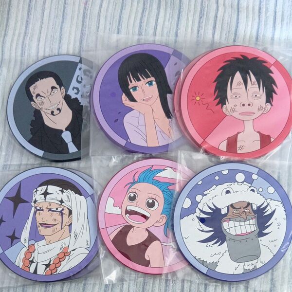 【6点セット】ワンピース ONEPIECE 1番くじ G賞 ラバーコースター