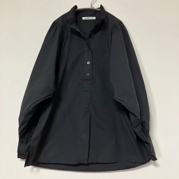 XOXO kiss kiss ハイネック プルオーバー ブラックフリーサイズ 黒 トップス ブラウス ゆったりめ ティーン