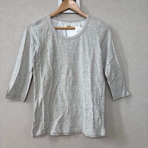 ハートマーケット スパンガーゼ無地7分UネックTシャツ