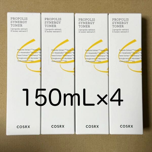 COSRX コスアールエックス フルフィット プロポリス シナジー トナー 化粧水 150ml 4本