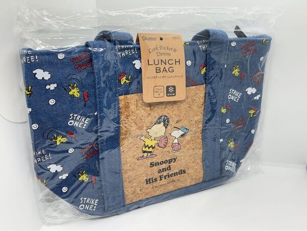 スヌーピーコルクポケット付保冷バッグ デニム SNOOPY