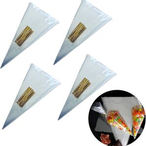 シンプルチョコ 三角形 OPP袋 透明 大容量 ラッピング袋 包装 つつみ紙 食品包材 クレープ 400枚 小サイズ