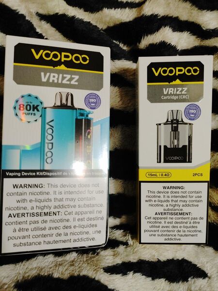 voopoo vrizz podkit + 0.4Ω交換用カートリッジ2個入り