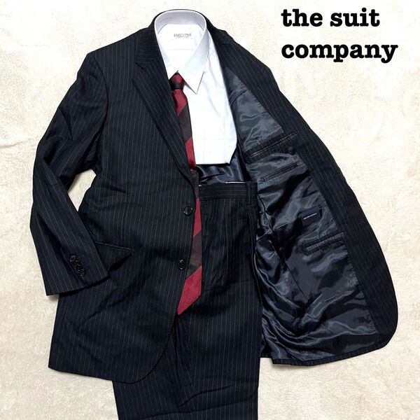 the suit company ブラック ストライプ 175 2drop