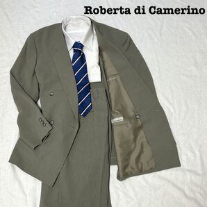 Roberta di camerino グレー 無地 フリー 3タック ダブル