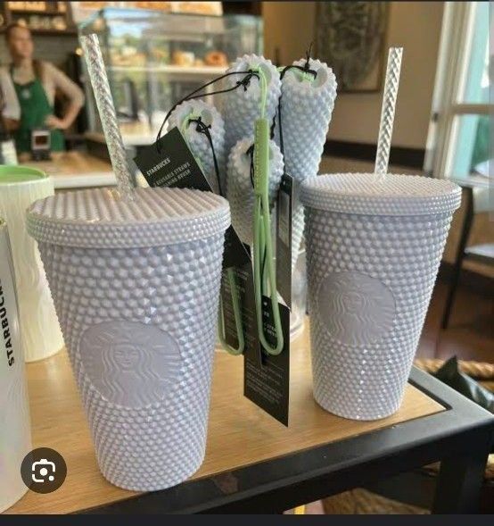 アメリカ限定 スターバックス ホワイト キラキラ タンブラー