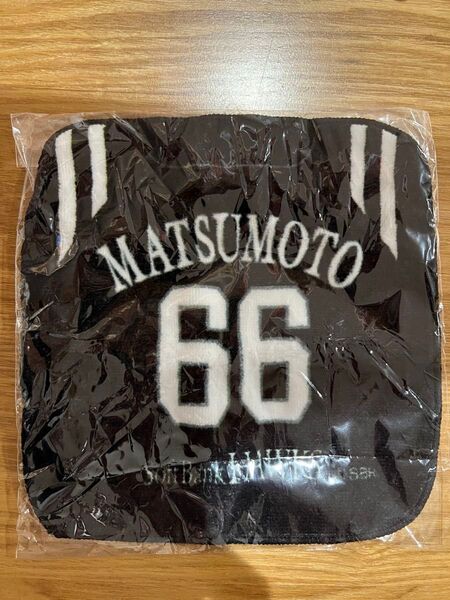 福岡ソフトバンクホークス 松本裕樹 ミニタオル 背番号66 ユニフォーム ビジターユニフォーム
