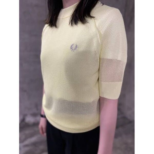フレッドペリー Short Sleeve オープンニット 半袖 サマーニット 夏