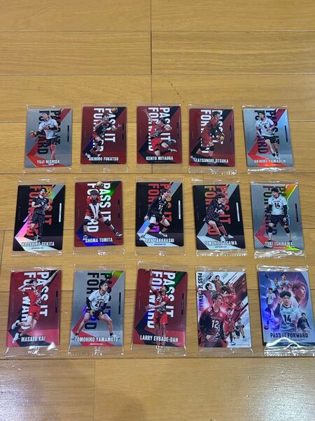 BANDAI JAPAN NATIONAL VOLLEYBALL TEAM ツインウエハースのノーマル 15枚