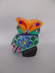 Art hand Auction Nouveau véritable hibou mexicain alebrije hibou sculpture sur bois hibou importation directe fait à la main boiseries faites à la main coloré b, œuvres faites à la main, intérieur, marchandises diverses, ornement, objet