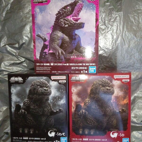 鎮座獣 ゴジラ 怪獣咆哮撃 ゴジラ フィギュア 3体セット