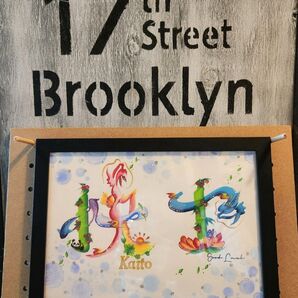 花文字.A5サイズ額入り(文字.お名前オーダー.1500円~)