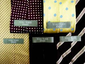 # prompt decision sale #J0199# 5 pcs set all [ torii yuki] Yuki Torii. necktie 