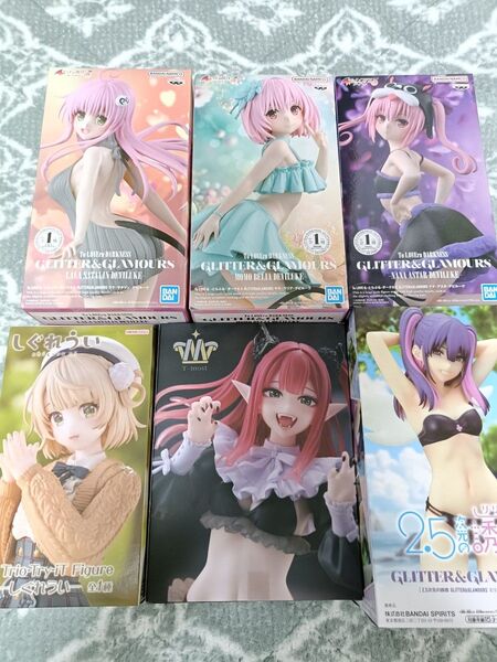 まとめ売り!!プライズフィギュア 喜多川海夢+しぐれうい+ToLOVEる ナナ ララ モモ!!
