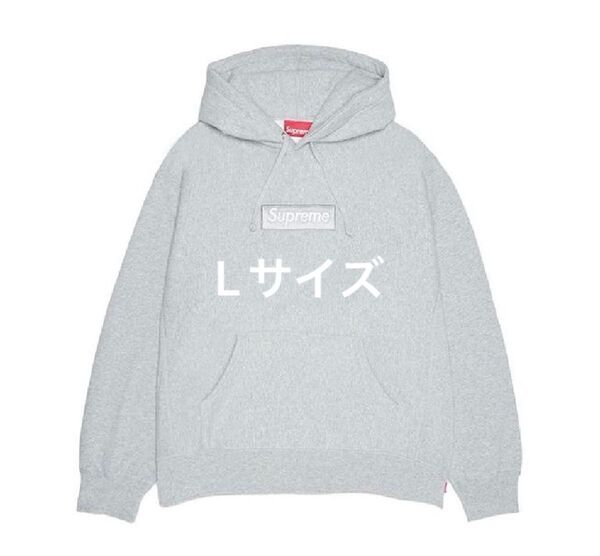 Supreme Box Logo Hooded Sweatshirt "Heather Grey" L