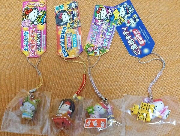 ご当地キティ 4点セット 東北三大祭り ねぶた2点 七夕 竿燈