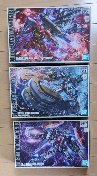 THUNDERBOLT まとめ売り フルアーマーガンダム サイコザク アトラスガンダム HG 未組立