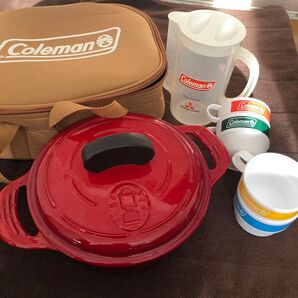 Coleman ホーロー鍋 8インチ レッド