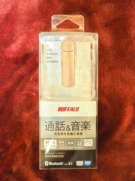 BUFFALO Bluetoothヘッドセット BSHSBE200 ピンク