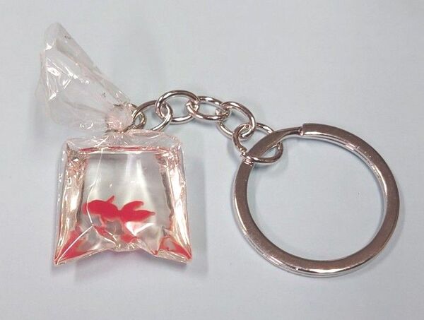 【新品未使用】金魚キーホルダー/リング