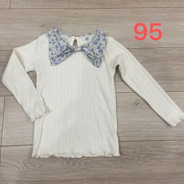 トップス 95 バースデイ 花柄 リボン 女の子 ベビー服