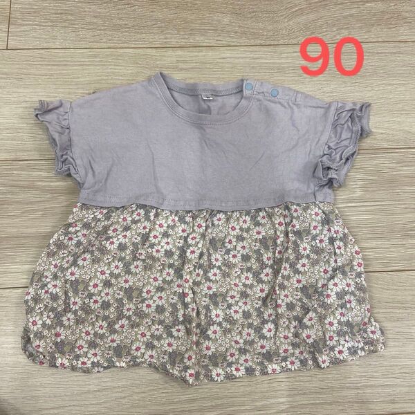 半袖Tシャツ 90 花柄 トップス Tシャツ キッズ ベビー服