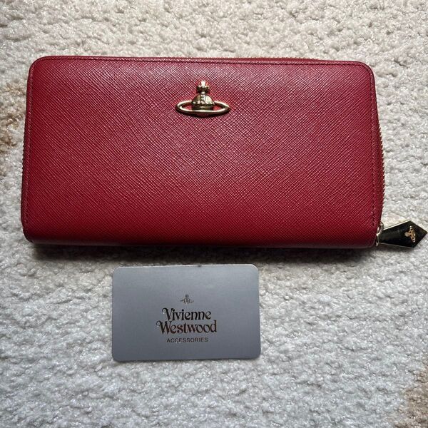 Vivienne Westwood ヴィヴィアンウエストウッド 長財布 レッド(オレンジ色より)