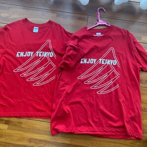 2着セット帝京大学 ENJOY TEIKYO Tシャツ レッドラグビー