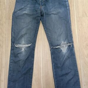 EDWIN インターナショナルベーシック ジーンズ デニム ジーパン メンズ W31 インディゴブルー ダメージ加工