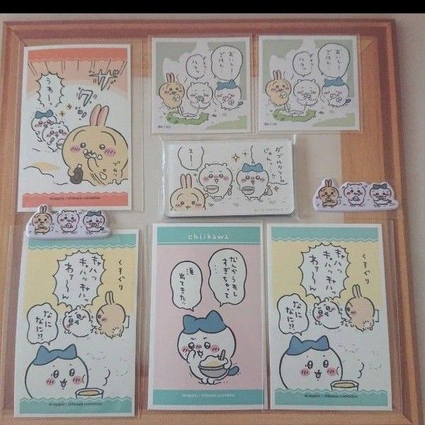 ちいかわ ハチワレ うさぎ デコステッカー キャラマグネッツ あつめてシール ぷくっとシール