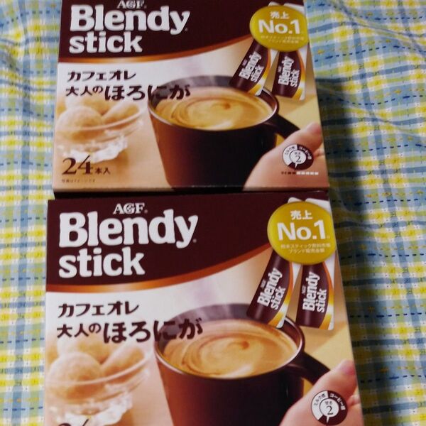 AGF Blendy stick カフェオレ 大人のほろにが 2箱セット ブレンディ スティック