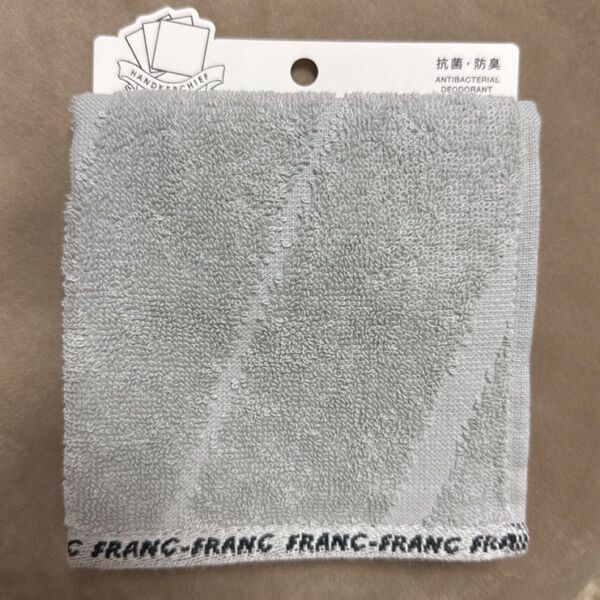 ★新品未使用★Francfranc バロット 抗菌防臭ハンカチ ロゴライン グレー