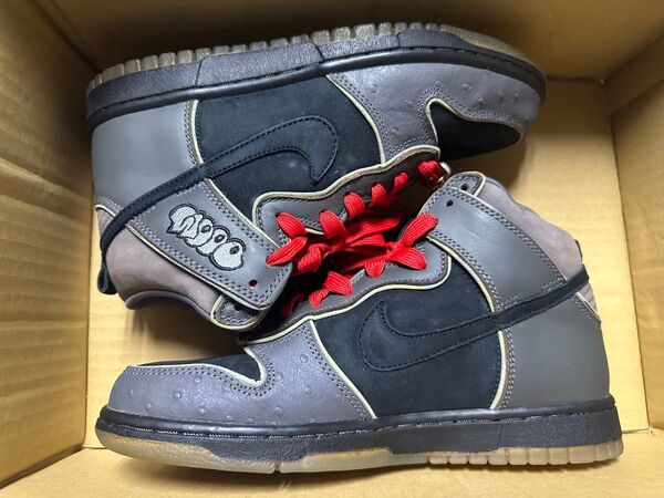2007 NIKE DUNK HIGH PREMIUM SB MF DOOM US6.5 新品 313171-004