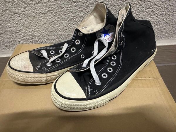 90s USA製 コンバース オールスター 黒 25センチ 新品