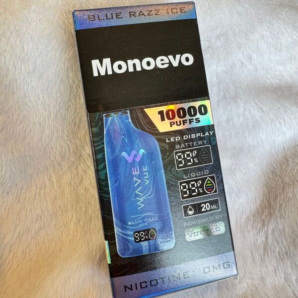 【新品未開封】電子タバコ VAPE ベイプ大容量10000回ブルーラズアイス Monoevo