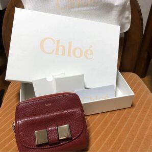 Chloe 財布　リリィ　レッド　本革　クロエ　保存袋あり