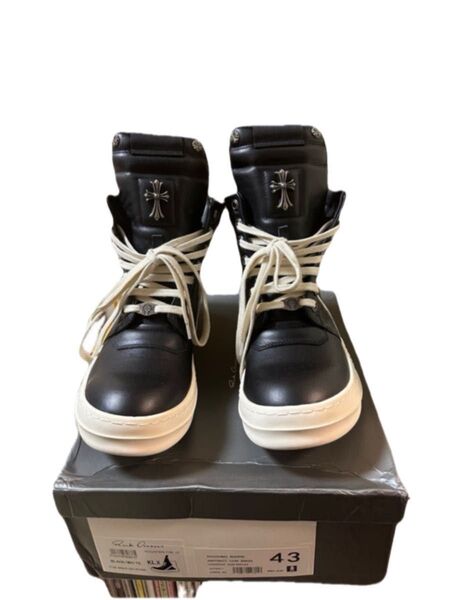 GWセール rick owens×クロムハーツ ジオバスケット サイズ43 27.5 スニーカー 5/6まで。