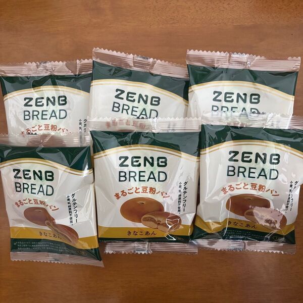 ZENB BREAD まるごと豆粉パン きなこあん 6個セット
