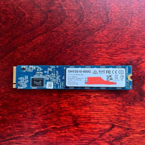 Synology NAS キャッシュ用 SSD 停電保護回路搭載 SSD NVMe SNV3510-400G 400GB