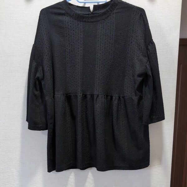 しまむら talbyyumi レースブラウス ブラック チュニック