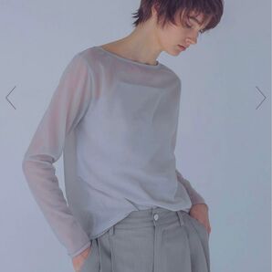 【美品】ドレイスレイブ dresslave トリコットオーガンジーシアーロンT